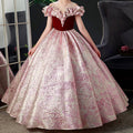Kleid für die Erstkommunion, festliches Kleid für Mädchen, Prinzessinnenkleid für die Taufe, Kleid mit weitem Saum 