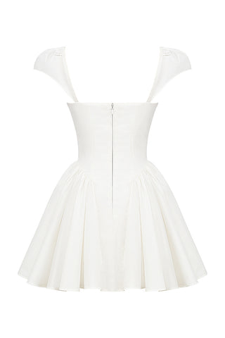 Evelyn Sweetheart Plissiertes Minikleid 
