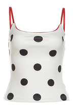 Polka Dot Waist Slim Cami Top
