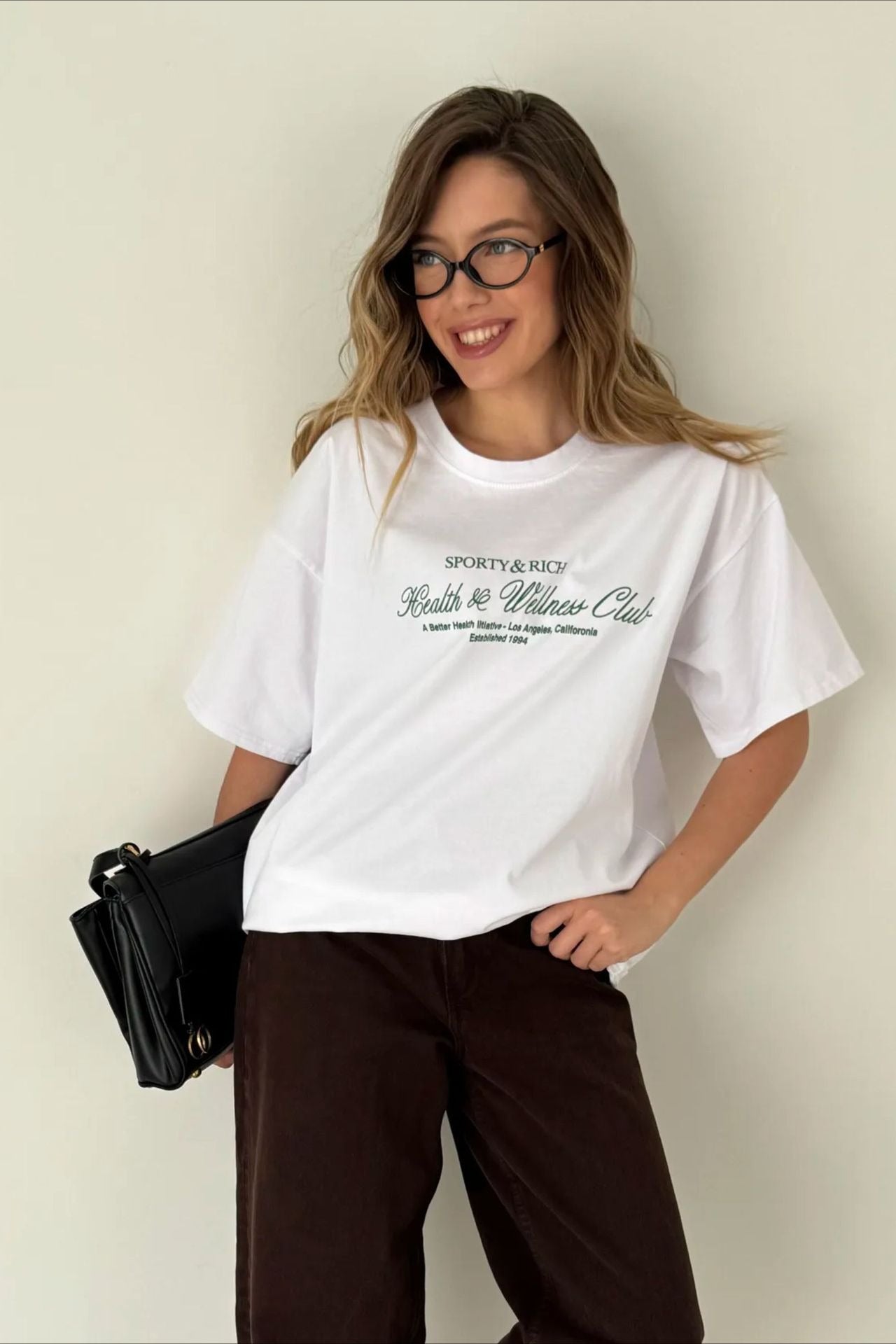 Minimalist Casual Cotton Letter Print Short Sleeve T-shirt