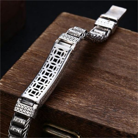 Sterling Silver Fortune Pixiu Wheels Bracelet