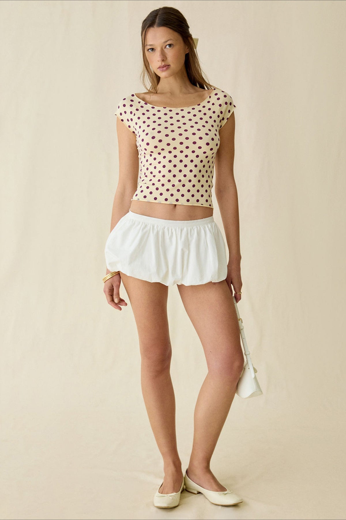 Polka Dot Short Sleeve T-shirt