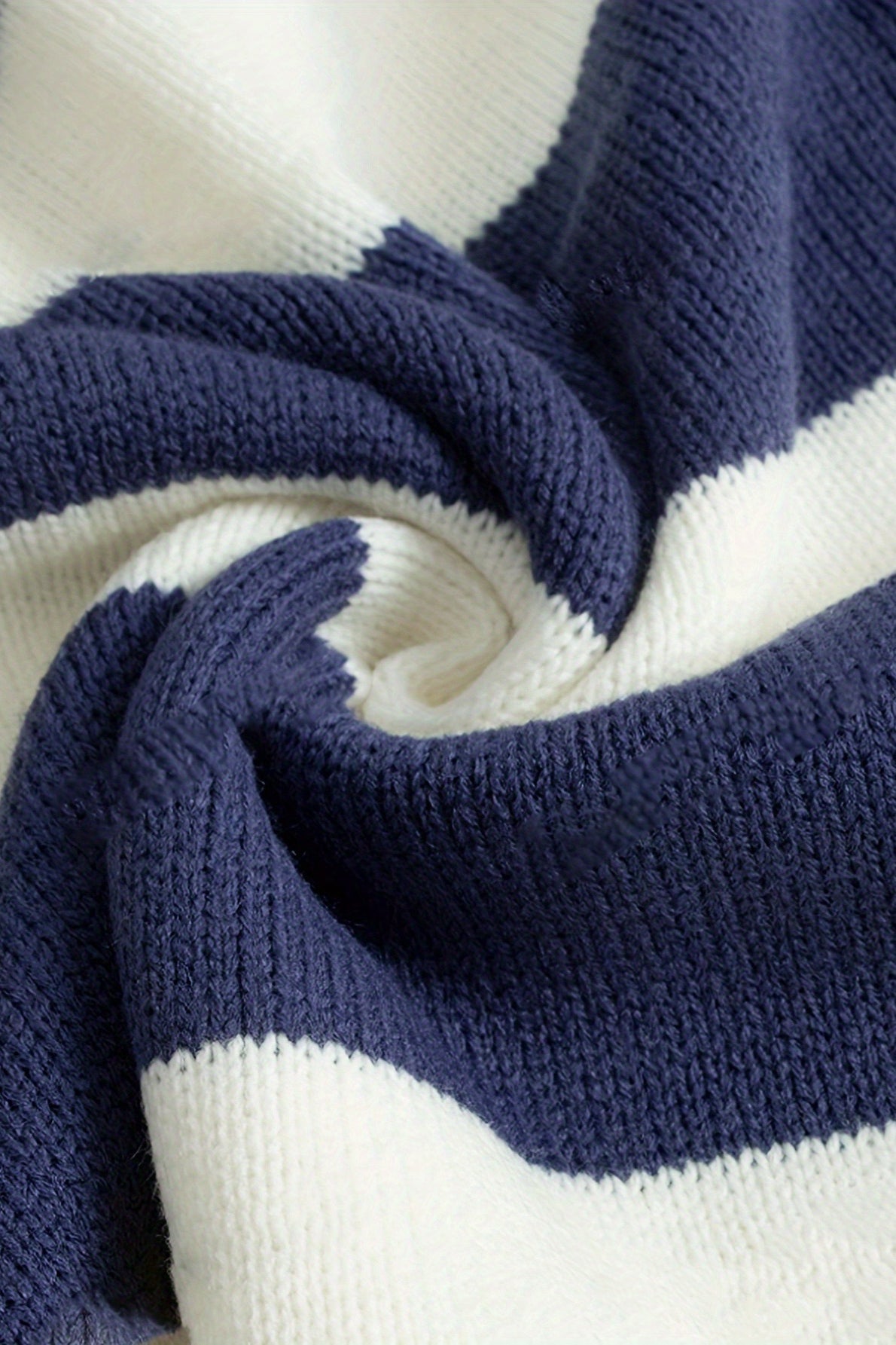 Crew Neck Casual Loose Knit Pullover Sweater