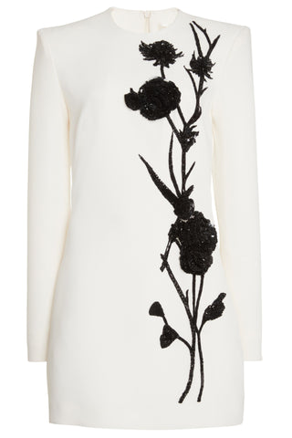 Minivestido con cuentas y bordado floral de Venus 