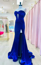 Mermaid Velvet Formal Dress for Winter Wedding