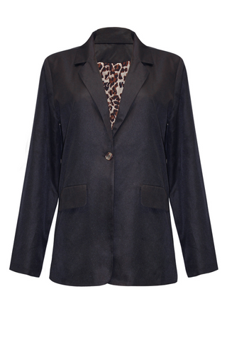 Prendas de abrigo informales con cuello vuelto y estampado de leopardo (6 colores) 