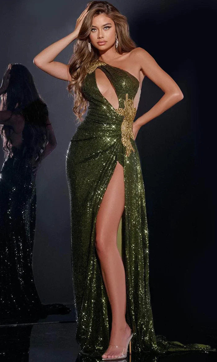 Sexy Sone-Shoulder Train Prom Gown
