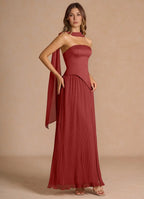 Simple Sleeveless Floor-Length Maxi Dress