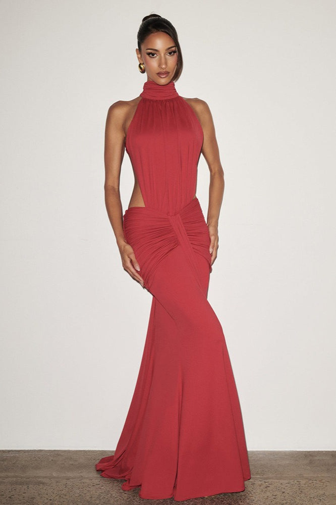 Sophisticated Backless Mermaid Fit Maxi Dress