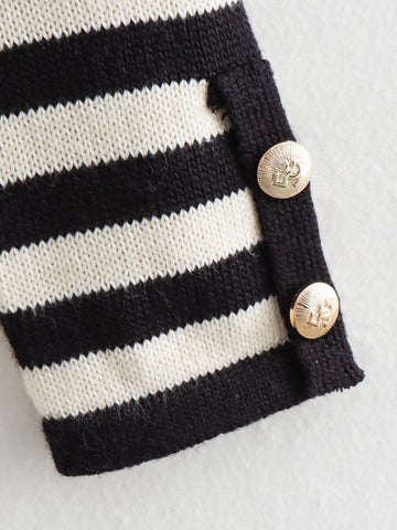 Early Autumn Women Clothing Casual Classic All Match Knitted Cardigan