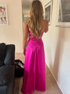 Vestido formal largo de corte A con tirantes sexys, vestidos de fiesta