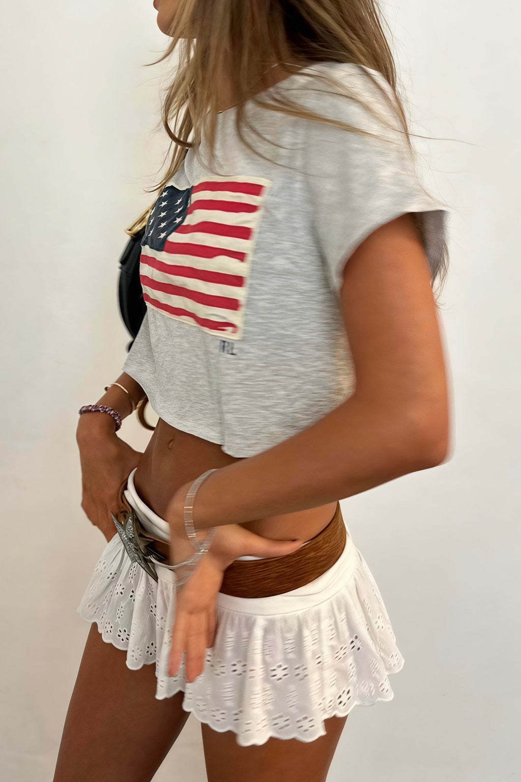 Y2K Street Printed Cropped T-shirt