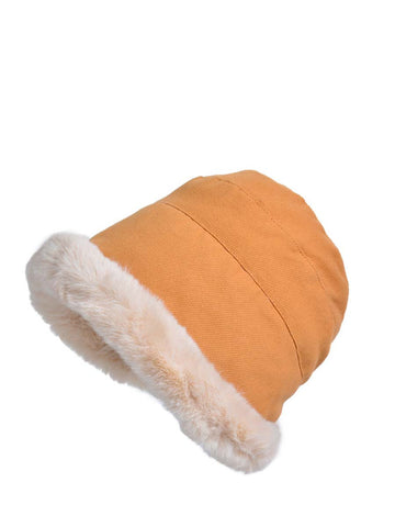 Winter Women Solid Wool Liner Hat