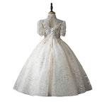 Kommunionkleid für Mädchen, Festkleid für Babys, luxuriöses Pailletten-Prinzessinnenkleid für Hochzeiten 