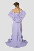 Elegant tube top Backless Lavender and Pearls Beaded Set Prom Dresses