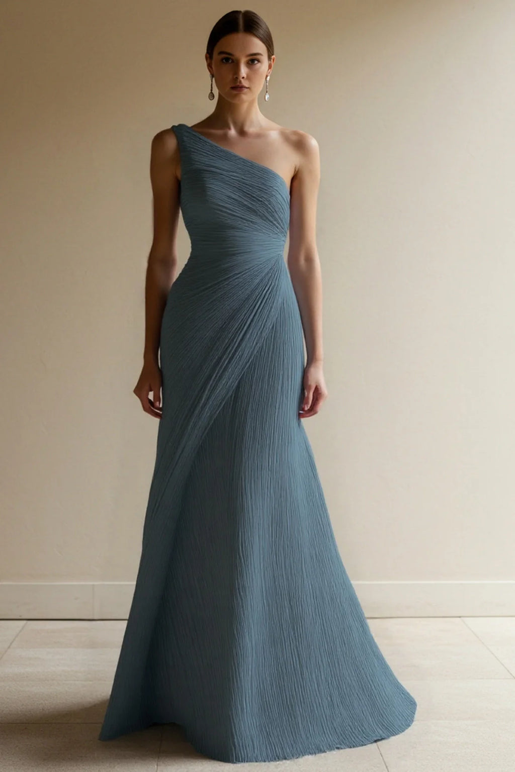 Elegant ormal Party Prom Dress One Shoulder Maxi Dress