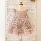 Vestido de primera comunión para niña, vestido de princesa para desfile de cumpleaños de niña pequeña 