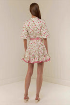Casual Linen Lace-up Belted Summer Beach Mini Dress