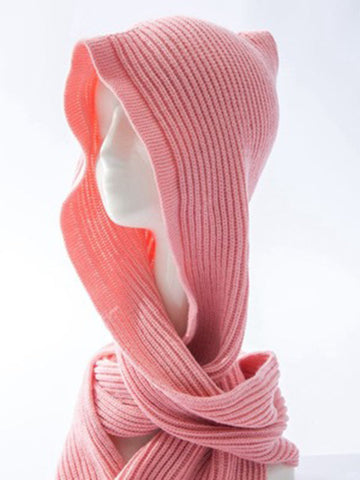 Accesorios para bufandas y sombreros de colores sólidos 