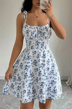 Ruched A Line Loose Mini Dress