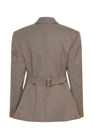 Blazerjacken mit Gitterschnalle 