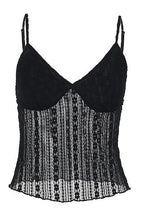 Casual Solid Lace Splice Slim Cami Top