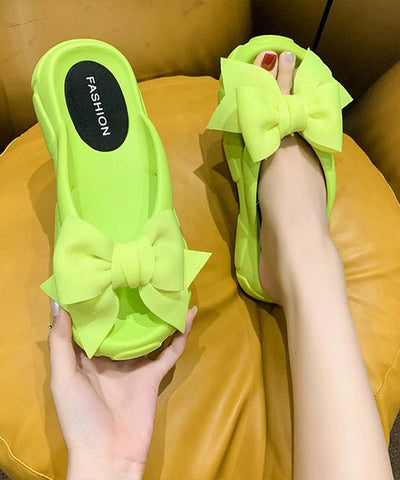 Mode Bogen Spleißen Hausschuhe Schuhe Rose Peep Toe 