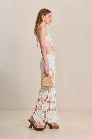 Camille Halterneck Cut-out Knit Maxi Dress