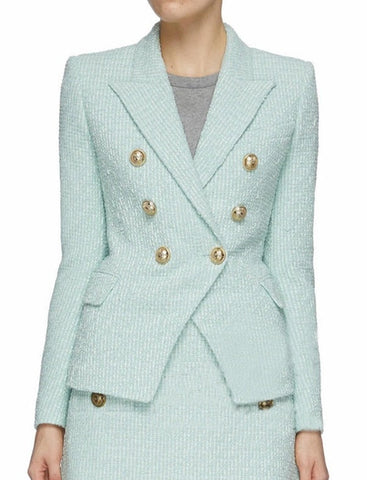 BLAZER DE TWEED SANDRA MINT 