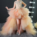 Sommer-Kommunionkleid für Mädchen, ärmellos, Paillettenstickerei, Schleppe, Prinzessinnenkleid 