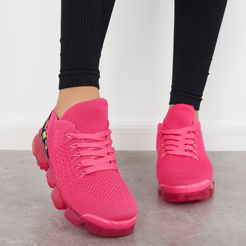 Althetic Breathable Woven Sneakers Air Cushion Sport Shoes