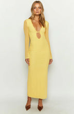 Sexy Sleeve Backless Sheath Prom Dress