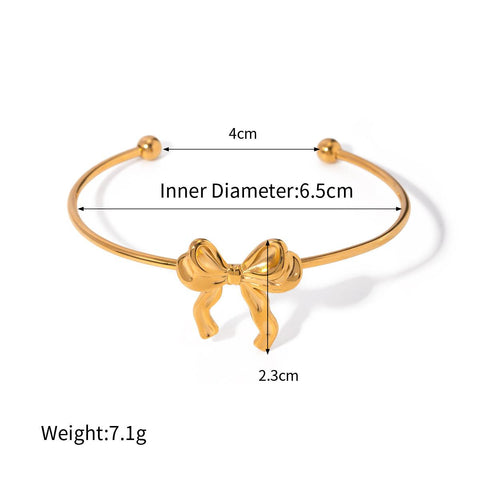 Süßes offenes Armband mit Schleife 