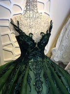 Sequin sparkly off the shoulder ball gown wedding prom dress sweet  dresses