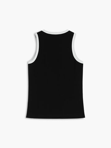 Camiseta sin mangas con ribete en contraste Worth A Million 