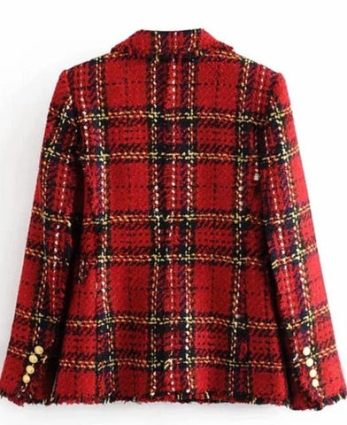 BLAZER DE CUADROS CHIC LUCIA 