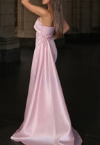 Chic Straight Across Sleeveless Sleek Mermaid Evening Formal Dress