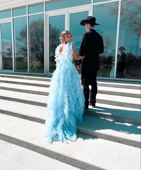 Cielo Nuevo Estilo Largo Vestido de Fiesta Hinchado sin Mangas Vestidos de Fiesta