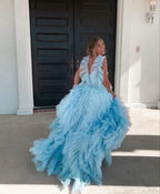 Cielo Nuevo Estilo Largo Vestido de Fiesta Hinchado sin Mangas Vestidos de Fiesta