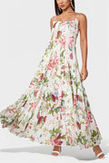 Fresh Print Cami Swing Long Boho Dress