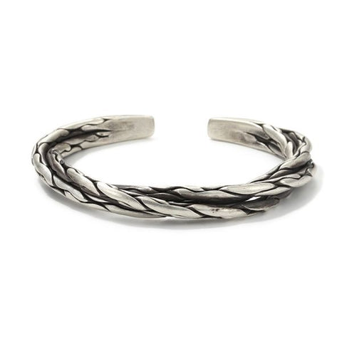 Sterling Silver Hand Wrapped Twisted Vintage Bracelet