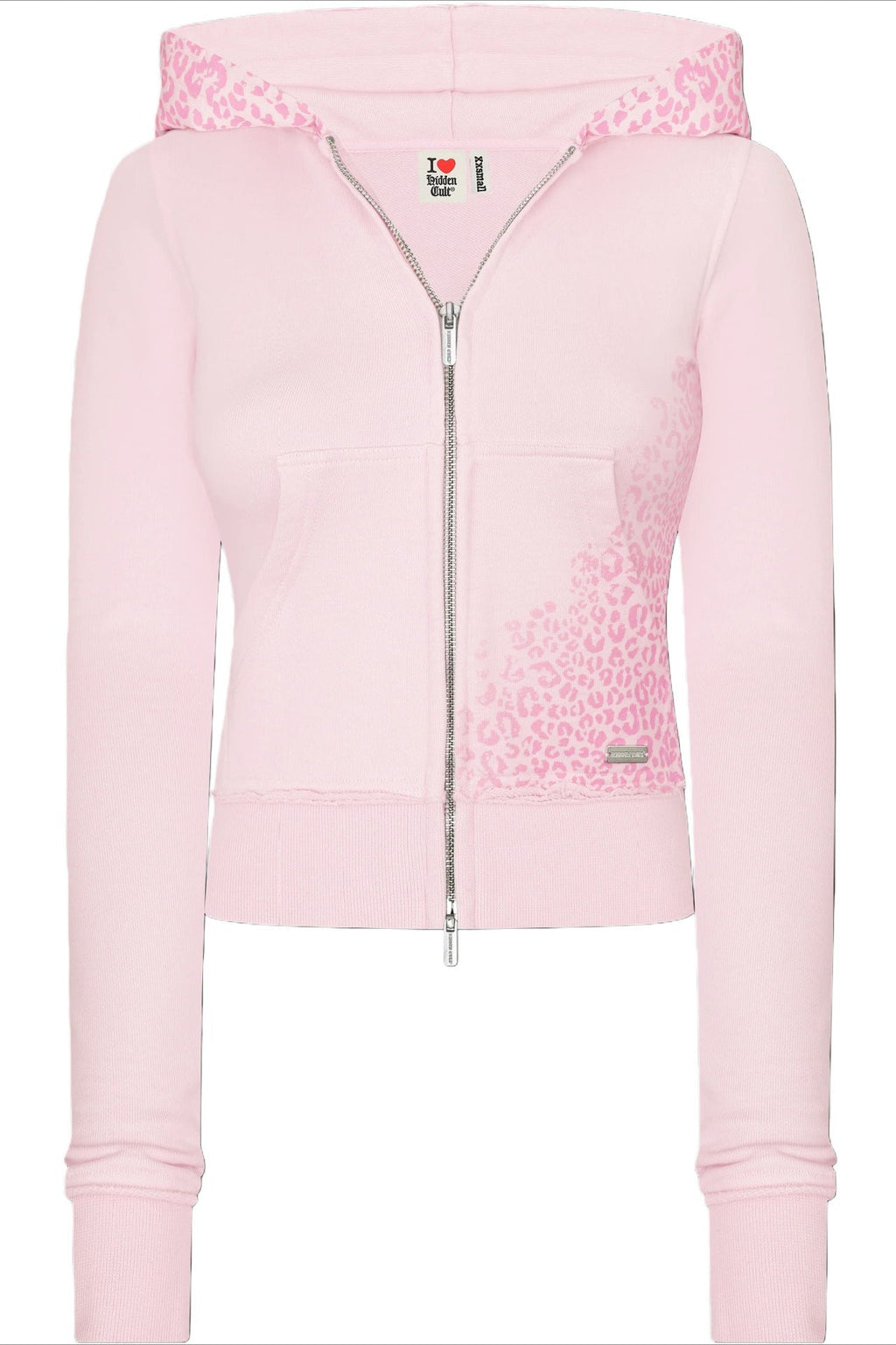 Y2K Crop Zip Hoodie Two Piece Set