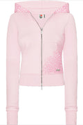 Y2K Crop Zip Hoodie Two Piece Set