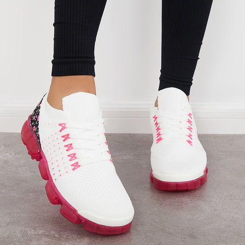 Althetic Breathable Woven Sneakers Air Cushion Sport Shoes