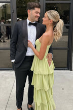 Ein linie Herzförmiger Ausschnitt Langes Partykleid mit Rüschen
