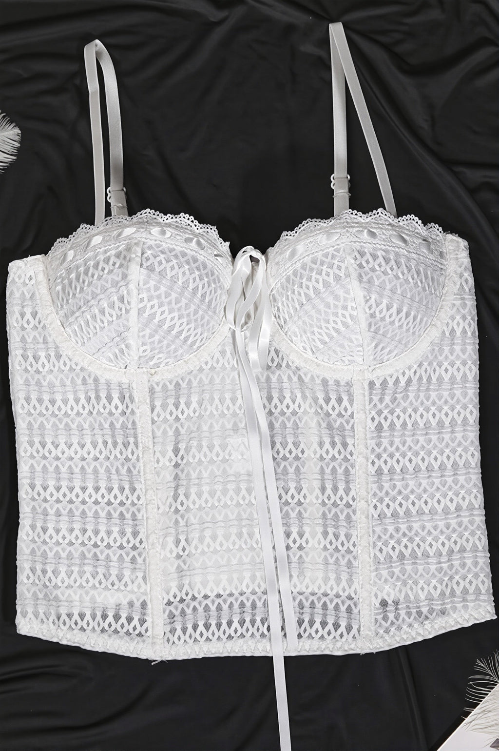 Lace Boned Underwire Sexy Cami Top