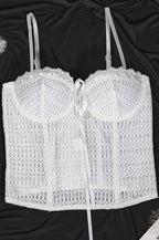 Lace Boned Underwire Sexy Cami Top