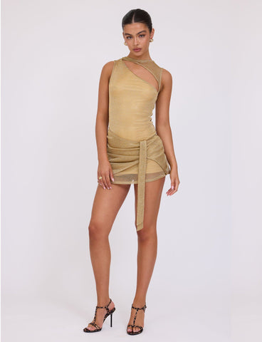 Miranda Sleeveless Cut Out Mini Dress