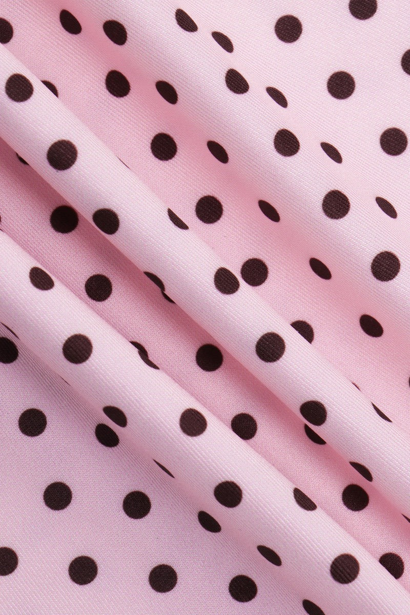 Sweet Polka Dot Bow Slim Cami Top