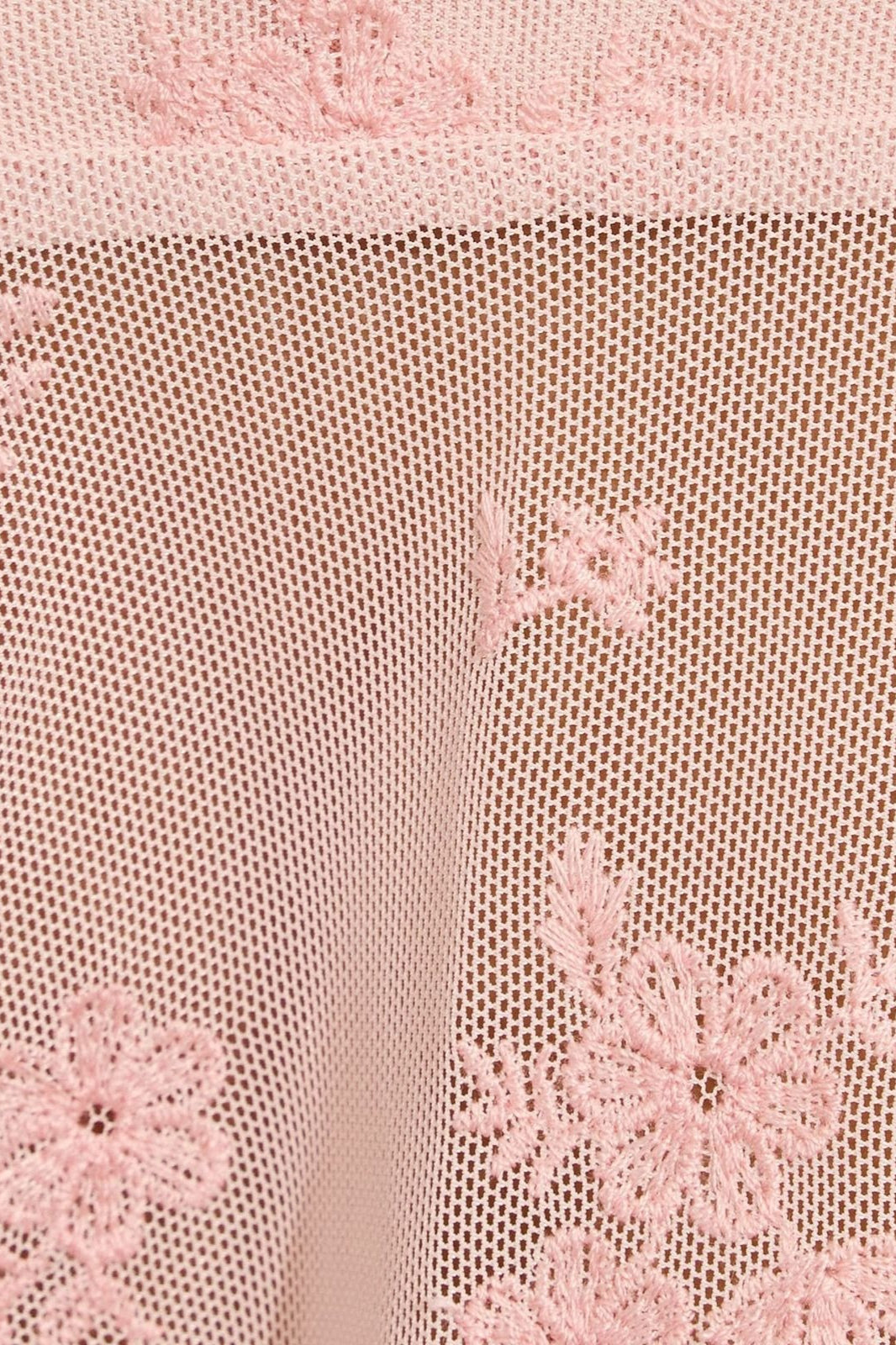 Sheer Jacquard Mesh Slit Cami Top